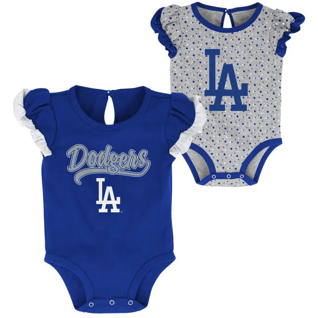 Infant Royal/Gold/Gray Los Angeles Rams Born to Be 3-Pack Bodysuit Set