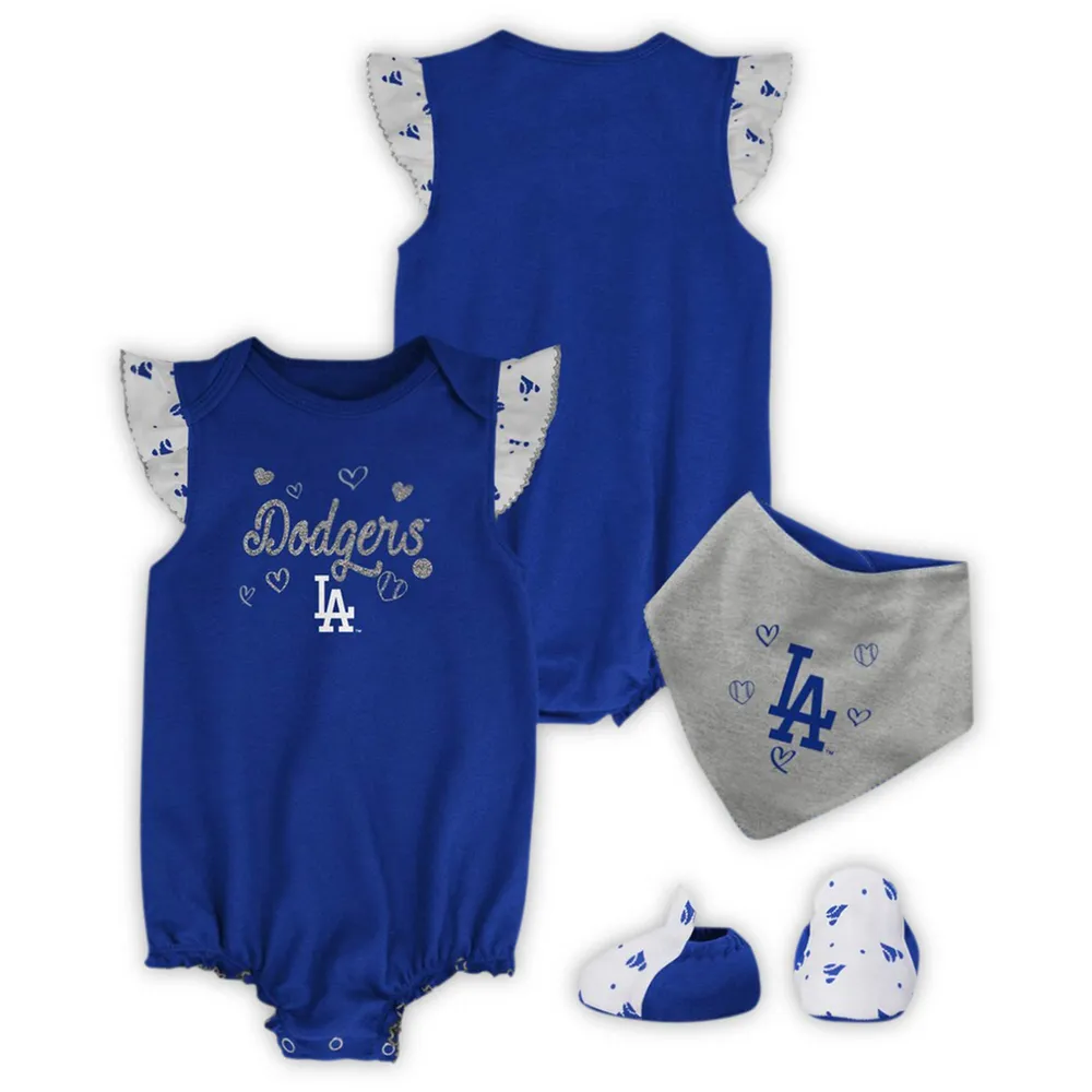 Infant Los Angeles Dodgers Royal/Heather Gray Little Fan Two-Pack