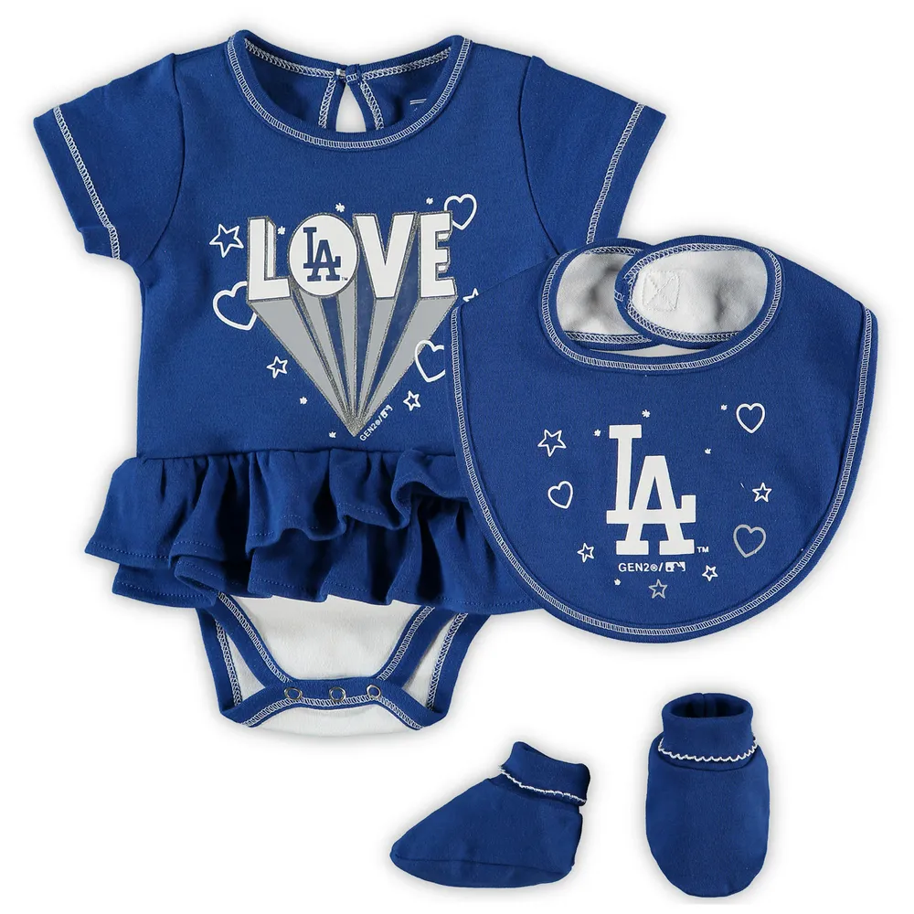 Lids Los Angeles Dodgers Newborn & Infant Three-Piece Love of