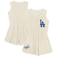 Girls Preschool Cream Los Angeles Dodgers Girl Power Tank Romper