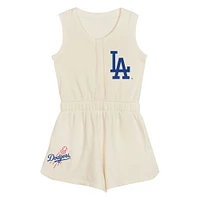 Girls Preschool Cream Los Angeles Dodgers Girl Power Tank Romper