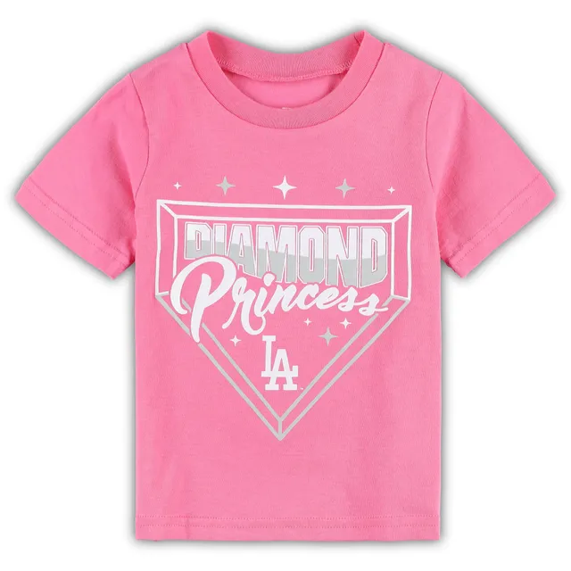 Outerstuff Girls Youth Heathered Gray Los Angeles Dodgers Bleachers T-Shirt Size: Medium