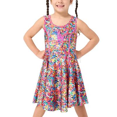 Girls Toddler Terez Pink Los Angeles Dodgers Hi-Shine Skater Dress