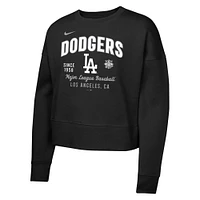 Girls Youth Nike Black Los Angeles Dodgers Fleece Sweatshirt