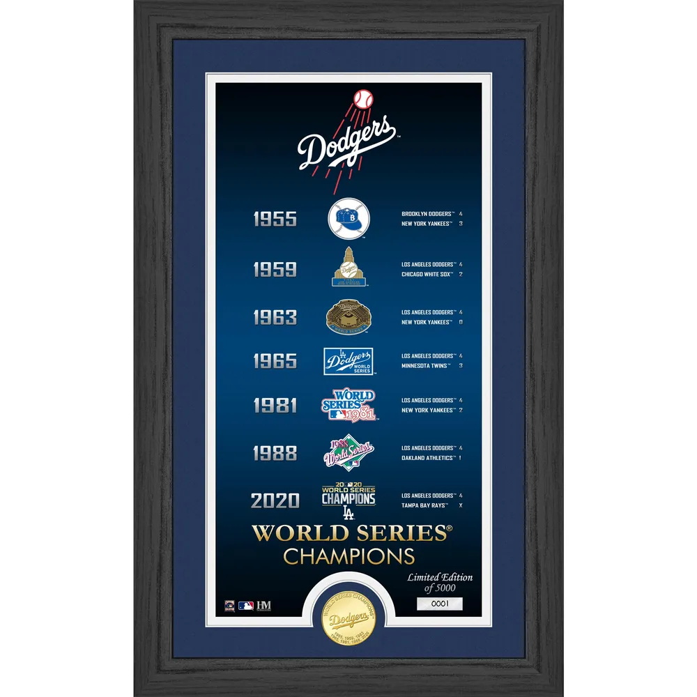 Los Angeles Dodgers Highland Mint 7-Time World Series