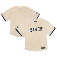 Maillot Nike crème Los Angeles Dodgers 2024 City Connect Limited pour bébé