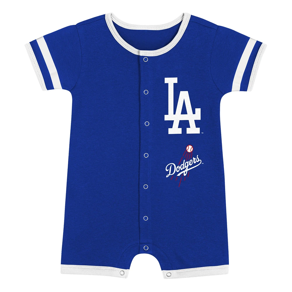 Infant  Blue Los Angeles Dodgers Double Hit Coverall 2-Piece Set