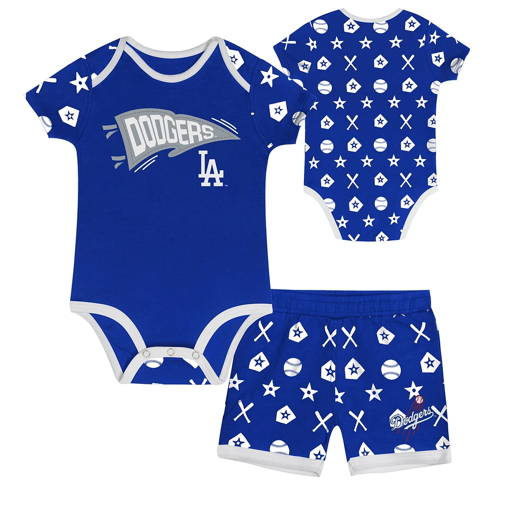 Ensemble de couvre-couches bleu pour bébé Los Angeles Dodgers On Deck 2 pièces