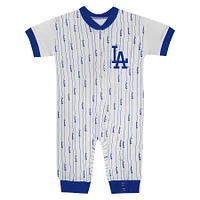 Infant Fanatics White Los Angeles Dodgers Logo Best Series Full-Snap Jumper