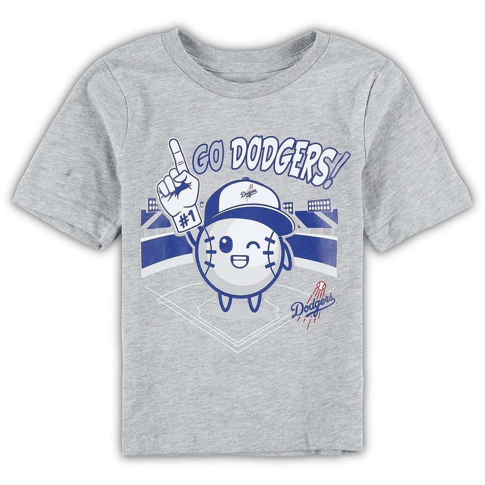 Infant Heather Gray Los Angeles Dodgers Ball Boy T-Shirt