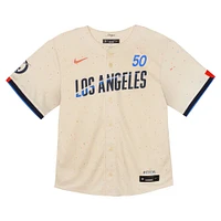 Maillot de joueur Nike Mookie Betts crème Los Angeles Dodgers 2024 City Connect Limited pour bébé