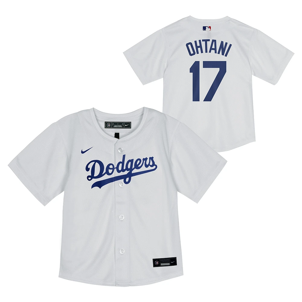 Maillot de match à domicile Nike Shohei Ohtani pour bébé, blanc, Los Angeles Dodgers