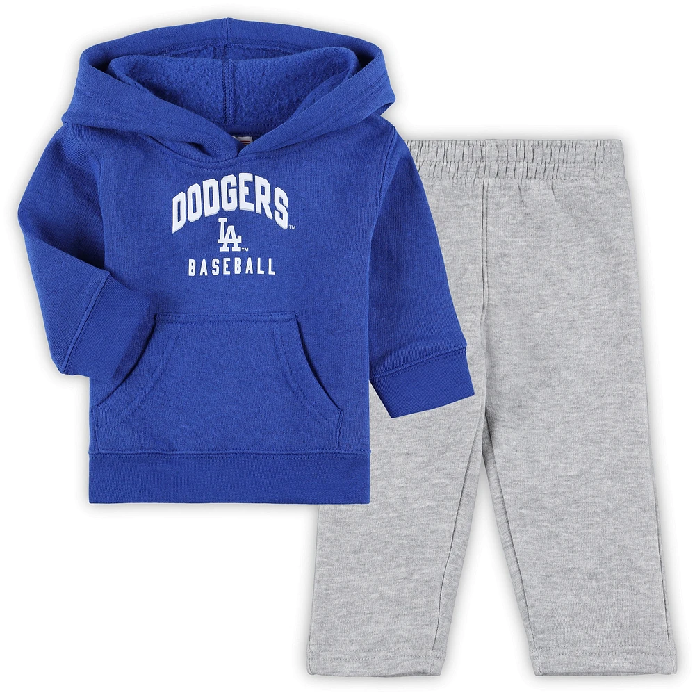 Infant Royal/Heather Gray Los Angeles Dodgers Play by Pullover Hoodie & Pants Set