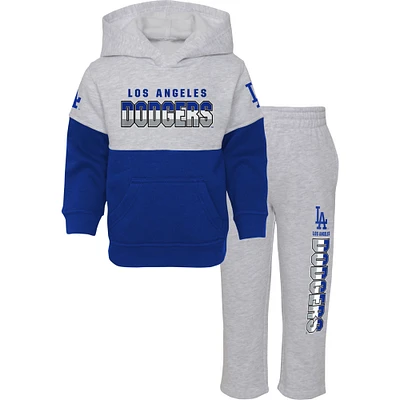 Ensemble sweat à capuche et pantalon pour bébé Royal/Heather Grey Los Angeles Dodgers Playmaker