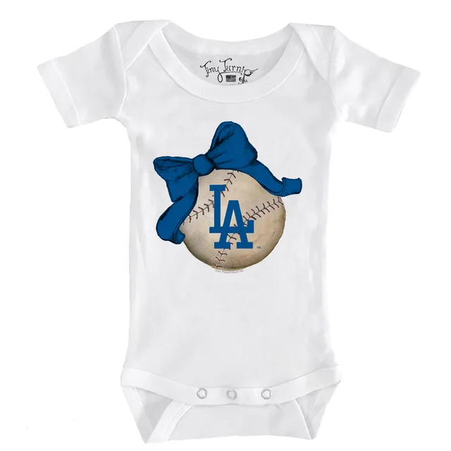 Los Angeles Dodgers Newborn & Infant Little Slugger Two-Pack Bodysuit Set -  White/Heather Gray