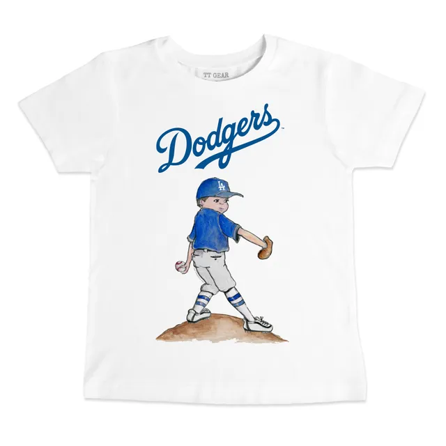 Los Angeles Dodgers Tiny Turnip Women's State Outline T-Shirt - White