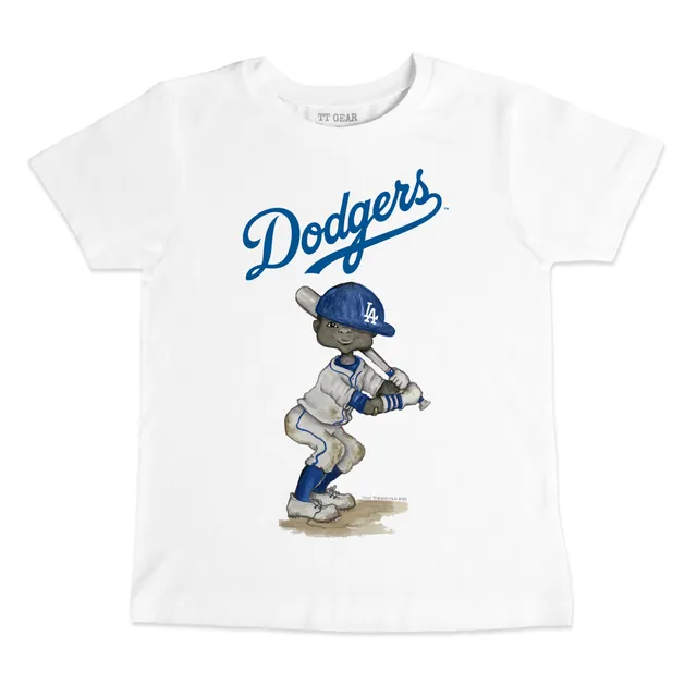 Lids Los Angeles Dodgers Tiny Turnip Women's Stacked 3/4-Sleeve Raglan T- Shirt - White/Royal