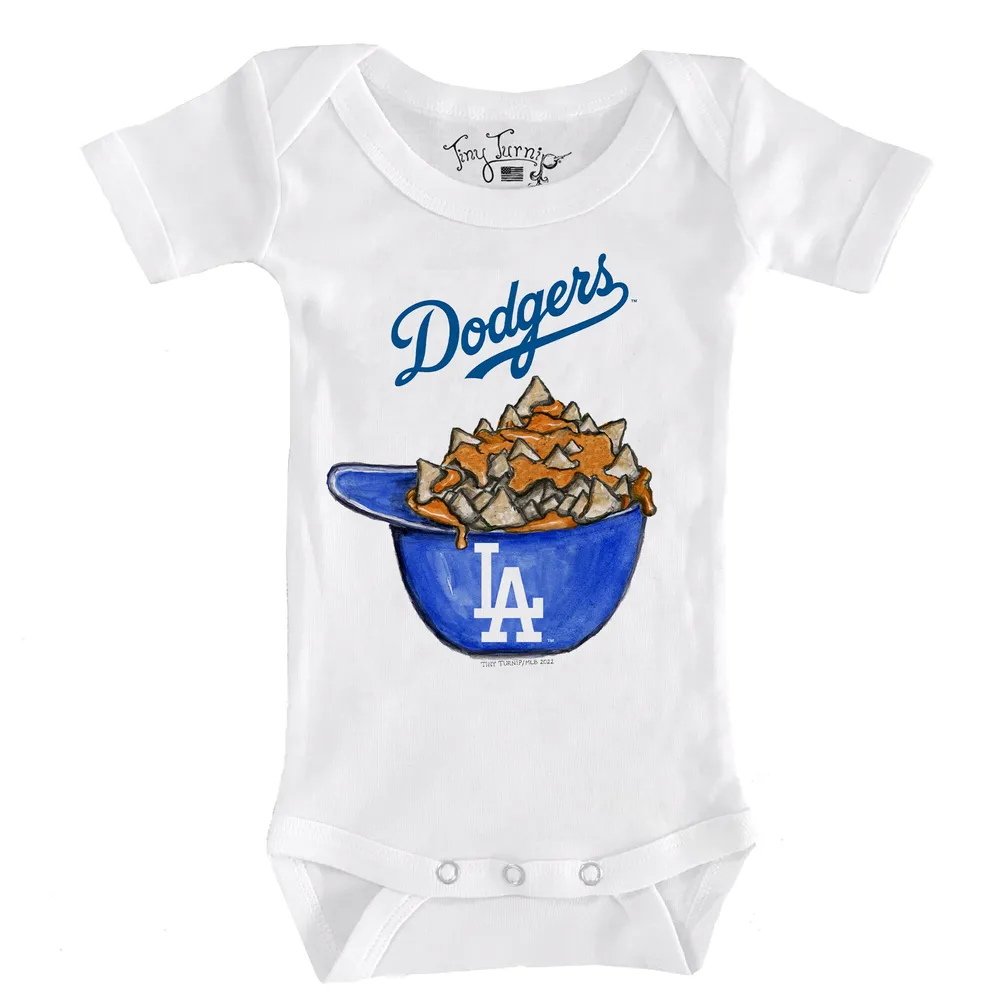 Lids Los Angeles Dodgers Tiny Turnip Infant Sundae Helmet T-Shirt - White