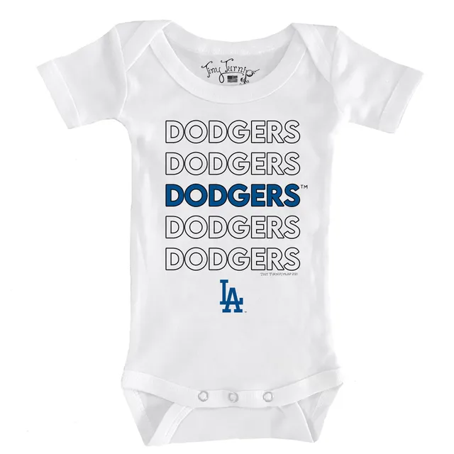 Lids Los Angeles Dodgers Tiny Turnip Infant Baseball Flag Bodysuit