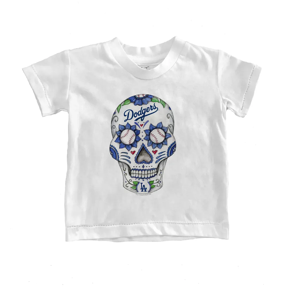 Lids Los Angeles Dodgers Tiny Turnip Infant Sugar Skull T-Shirt - White