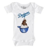 Lids Los Angeles Dodgers Tiny Turnip Infant Sundae Helmet T-Shirt - White