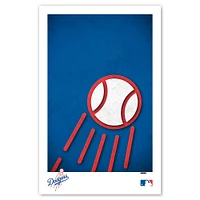 Los Angeles Dodgers 11" x 17" Minimalist Logo Poster Print