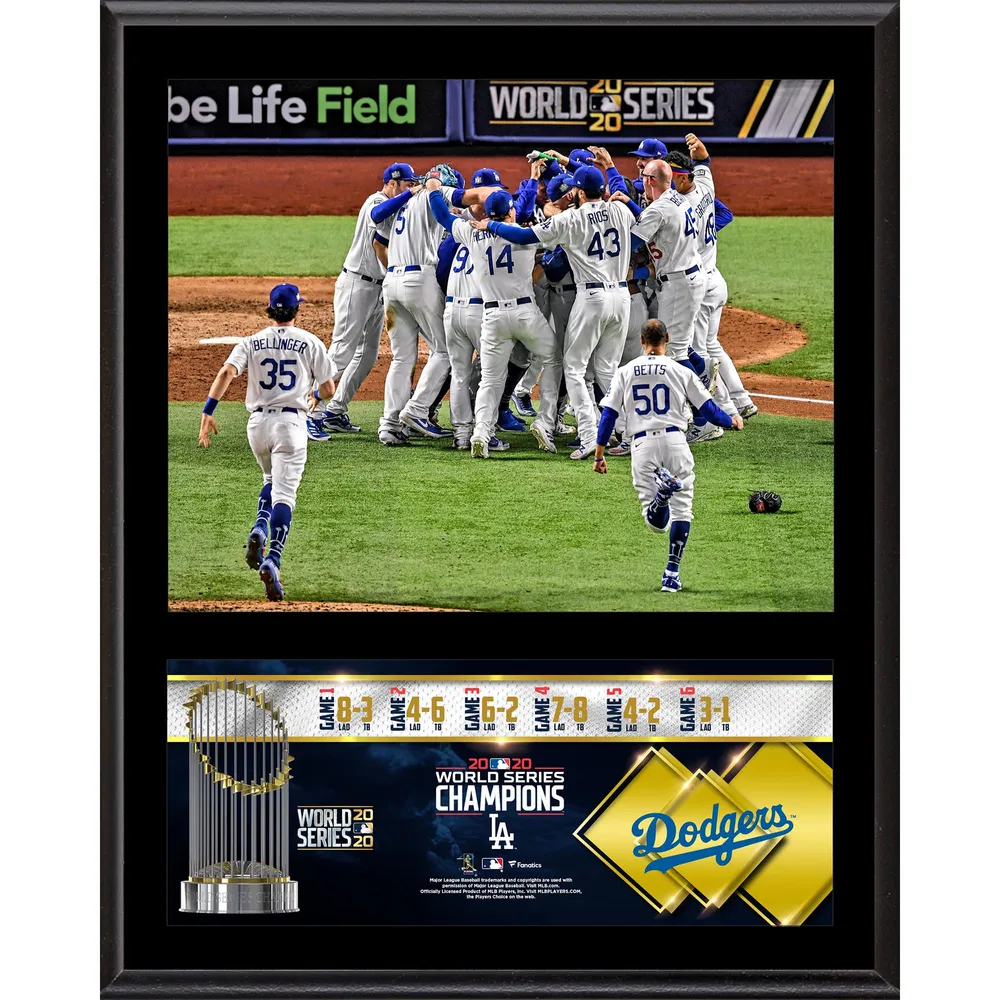 2020 World Series Los Angeles Dodgers Champions Framed Jersey 