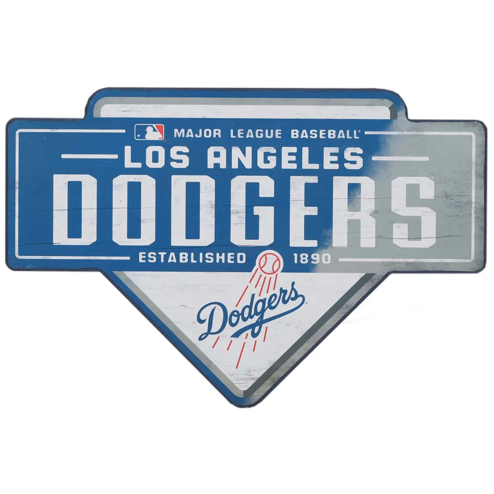 Los Angeles Dodgers Distressed Logo Cutout Sign