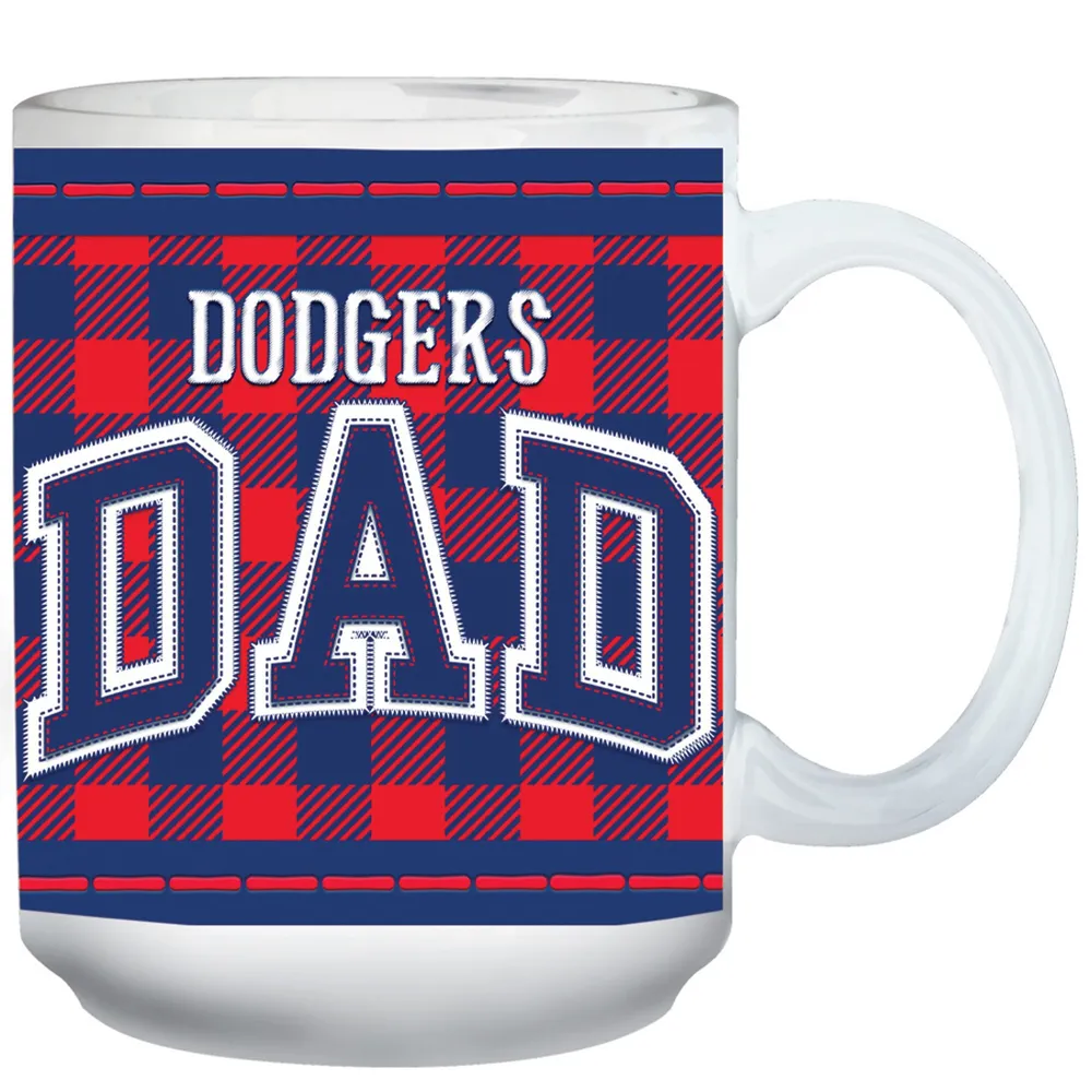 Lids Los Angeles Dodgers 15oz. Buffalo Plaid Father's Day Mug