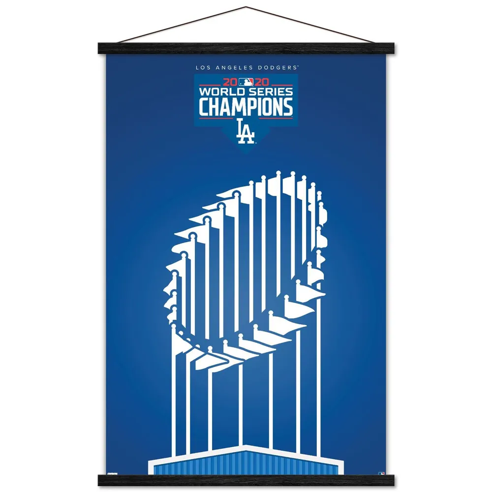 Los Angeles Dodgers 24 x 34.75 Magnetic Framed Logo Poster