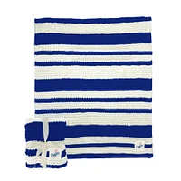 Couverture en tricot torsadé 50" x 60" des Dodgers de Los Angeles