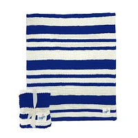 Couverture en tricot torsadé 50" x 60" des Dodgers de Los Angeles