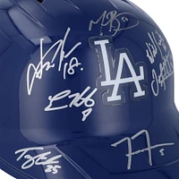 Los Angeles Dodgers Autographed 2024 World Series Champions Rawlings Replica Batting Helmet with 8 Signatures - Limited Edition #17/25