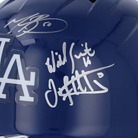 Los Angeles Dodgers Autographed 2024 World Series Champions Rawlings Replica Batting Helmet with 8 Signatures - Limited Edition #17/25