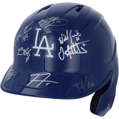 Los Angeles Dodgers Autographed 2024 World Series Champions Rawlings Replica Batting Helmet with 8 Signatures - Limited Edition #17/25
