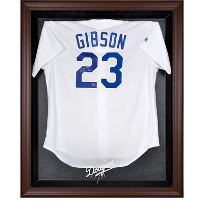 Los Angeles Dodgers Brown Framed Logo Jersey Display Case