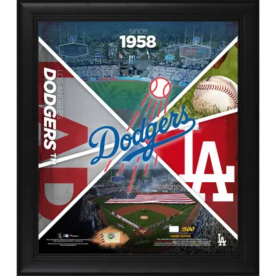 Freddie Freeman Los Angeles Dodgers Framed 15 x 17 Impact Player Collage with A Piece of Game-Used Baseball - Limited Edition 500