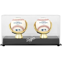 Los Angeles Dodgers Gold Glove Double Baseball Logo Display Case