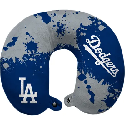 Los Angeles Dodgers Paint Splatter Polyester Travel Pillow