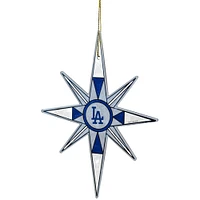 Los Angeles Dodgers Stained Glass Snowflake Ornament