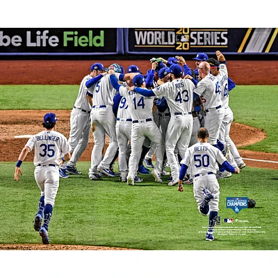 Los Angeles Dodgers Unsigned 2020 World Series Champion Team Celebration Photograph