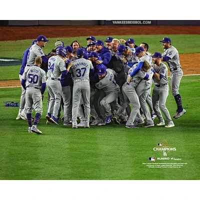 Photographie non signée des champions de la Série mondiale 2024 Dodgers Los Angeles
