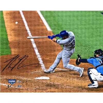 Max Muncy Los Angeles Dodgers Autographed 16" x 20" 2020 MLB World Series Champions Hitting Photograph