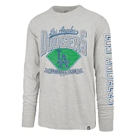 Men's '47  Gray Los Angeles Dodgers Big & Tall Distressed Franklin Long Sleeve T-Shirt