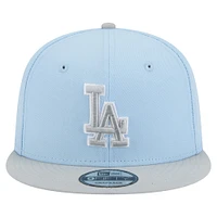 Men's New Era  Light Blue Los Angeles Dodgers Two-Tone Colorpack 9FIFTY Snapback Hat