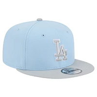 Men's New Era  Light Blue Los Angeles Dodgers Two-Tone Colorpack 9FIFTY Snapback Hat