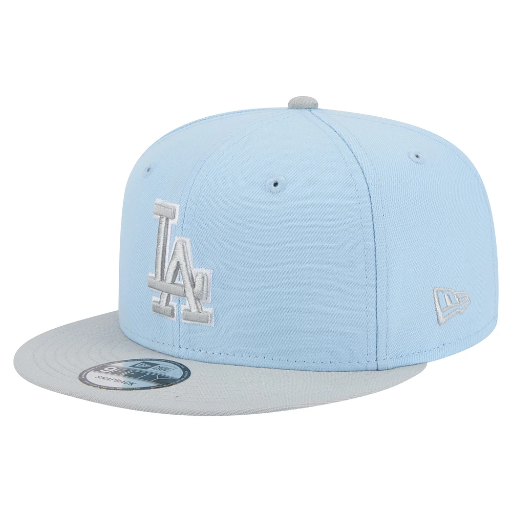 Men's New Era Light Blue Los Angeles Dodgers Two-Tone Colorpack 9FIFTY Snapback Hat