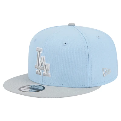 Men's New Era  Light Blue Los Angeles Dodgers Two-Tone Colorpack 9FIFTY Snapback Hat
