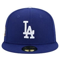 Casquette ajustée 59FIFTY pour homme New Era Royal Los Angeles Dodgers Champions de la Série mondiale 2024