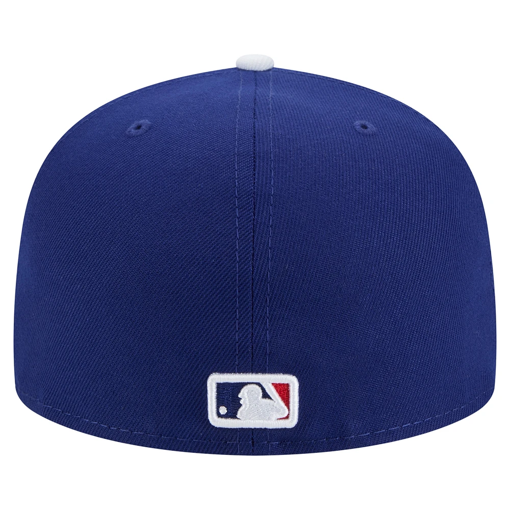 Casquette ajustée 59FIFTY pour homme New Era Royal Los Angeles Dodgers Champions de la Série mondiale 2024